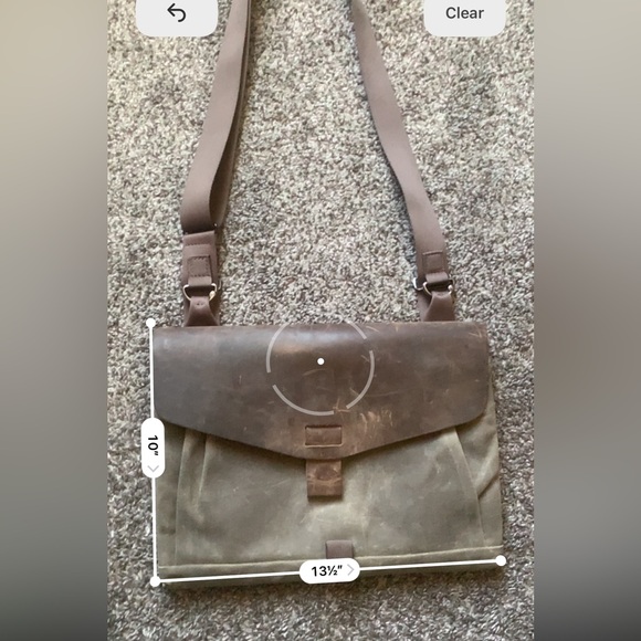 Waterfield Bags SfBags Messenger Bag Waxed Canvas Tin Cloth Leather Rare - Picture 8 of 8